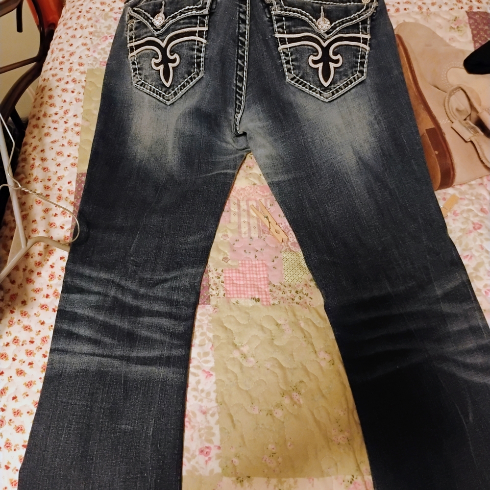 Rock Revival Dark Blue Boot Cut Jeans